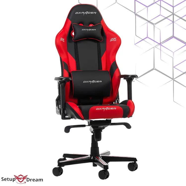 DXRacer Gladiator G001 Rouge Chaise Gaming (DXR-GLADIATOR-RED)(DXR.GLADIATOR.G001) - Vue 3