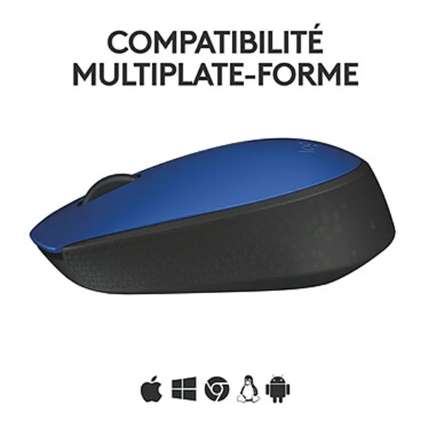 Souris Logitech M171 Wireless (Bleu) - Vue 5