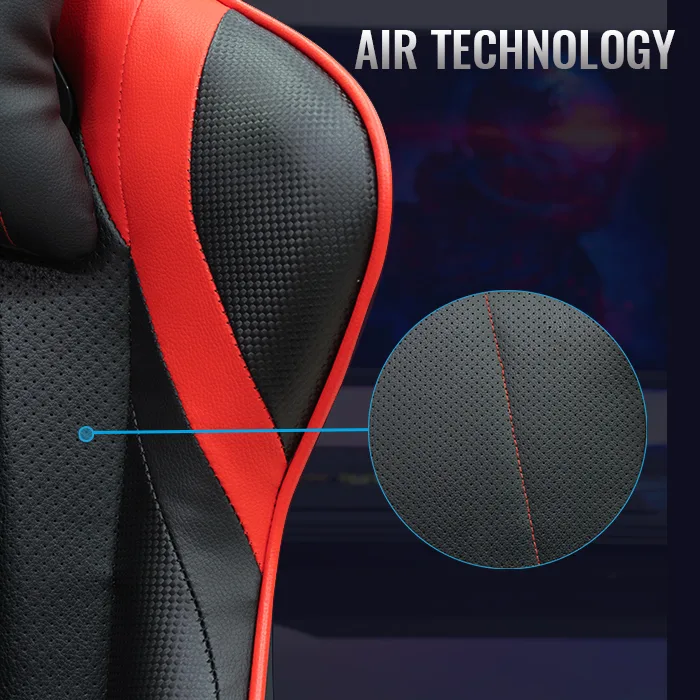 AEROCOOL AC100 AIR Rouge + COMBO GAMER SH (Casque, Clavier, Souris, Tapis) - Vue 6