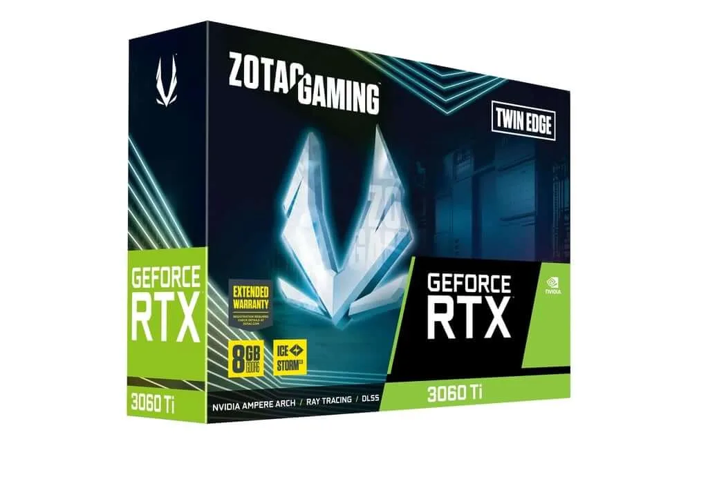 ZOTAC GeForce RTX 3060 Ti Twin Edge (LHR) - Vue 5