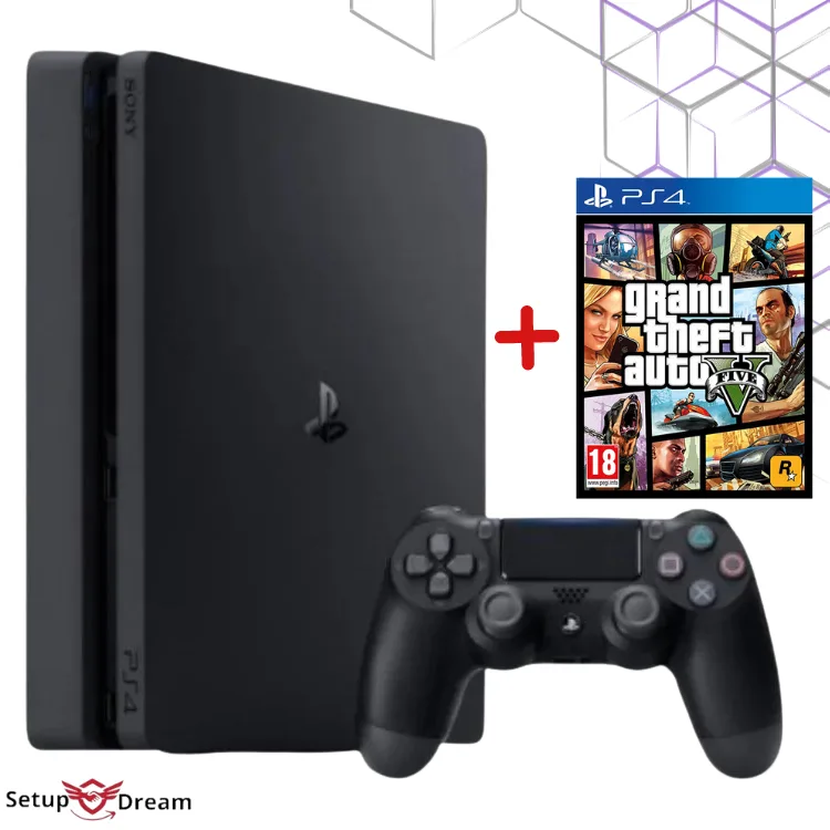 Console Ps4 Slim 500gb Comme Neuf + Gta 5 Ps4