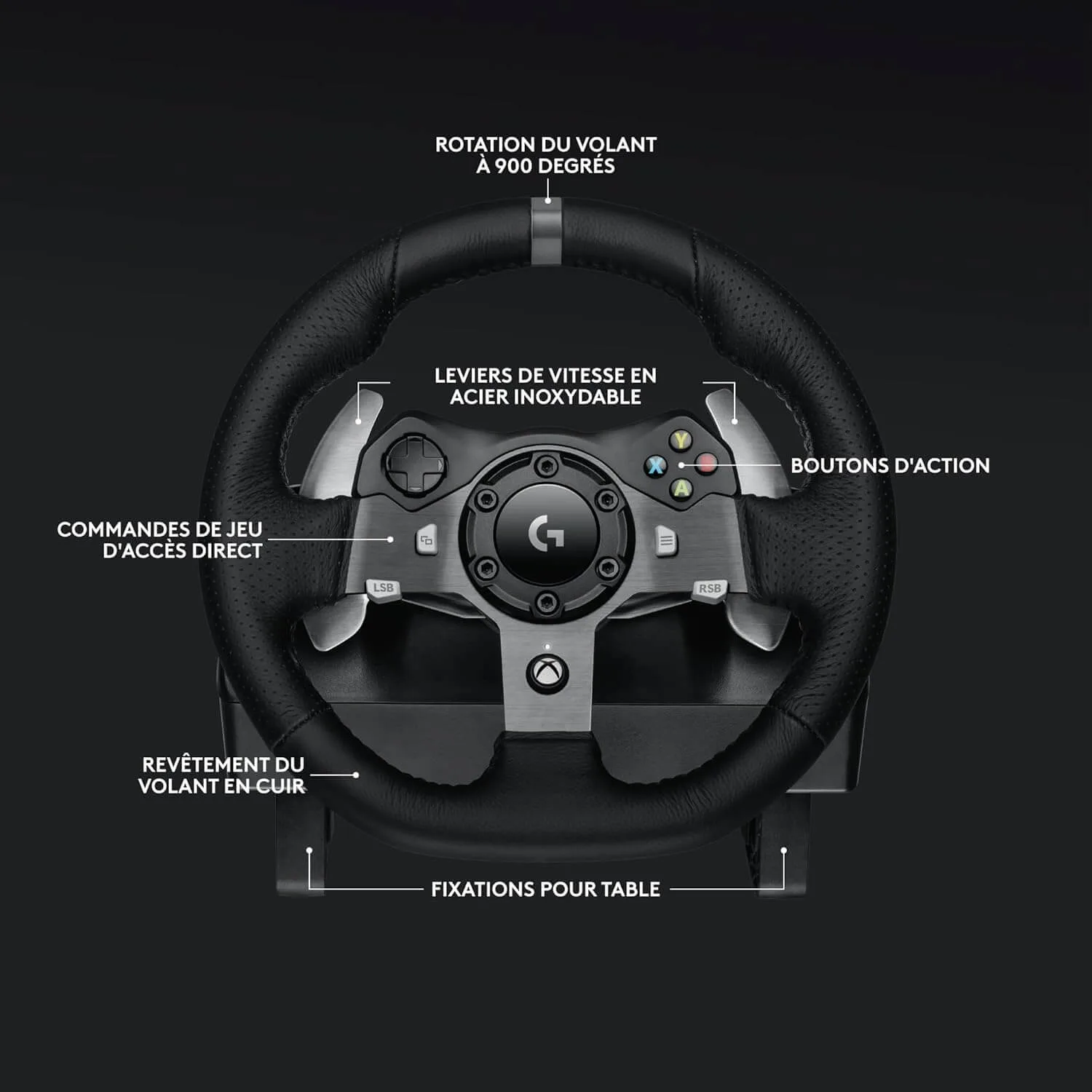 Logitech G920 Driving Force + Driving Force Shifter - Vue 6