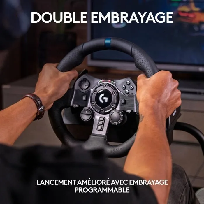 Volant Logitech G923 pour PS5 / PS4 / PC | Maroc - Vue 4