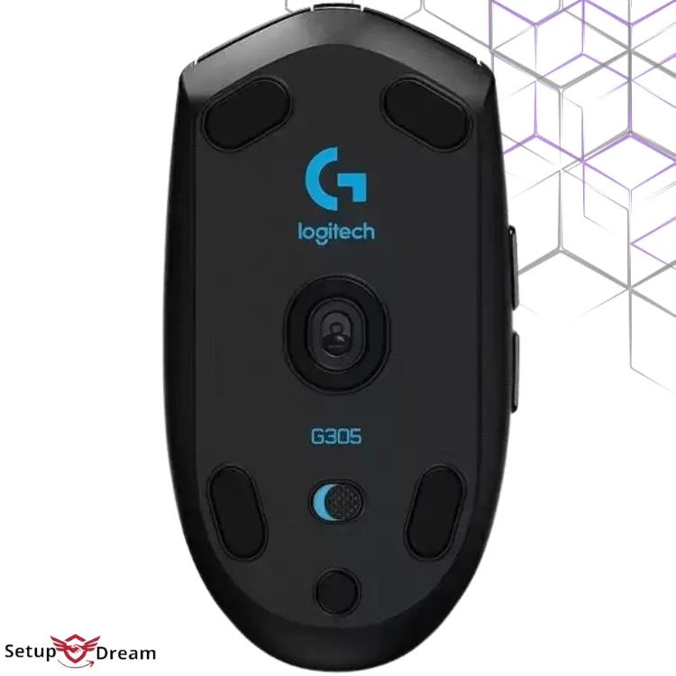 Logitech Lightspeed G305 Wireless Gaming Mouse (Noir) - Vue 3