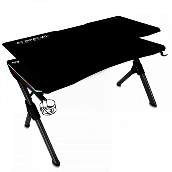 Bureau Gamer ArmadaX Archer B1 RGB 150 x 66 x 75″ - Vue 3